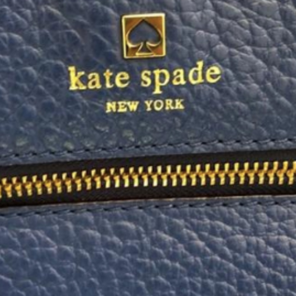 GORGEOUS Kate Spade Blue Leather Tote Bag! - Picture 3 of 8